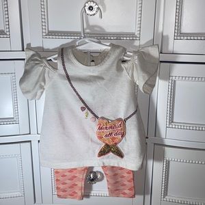 12 month Mermaid capri set